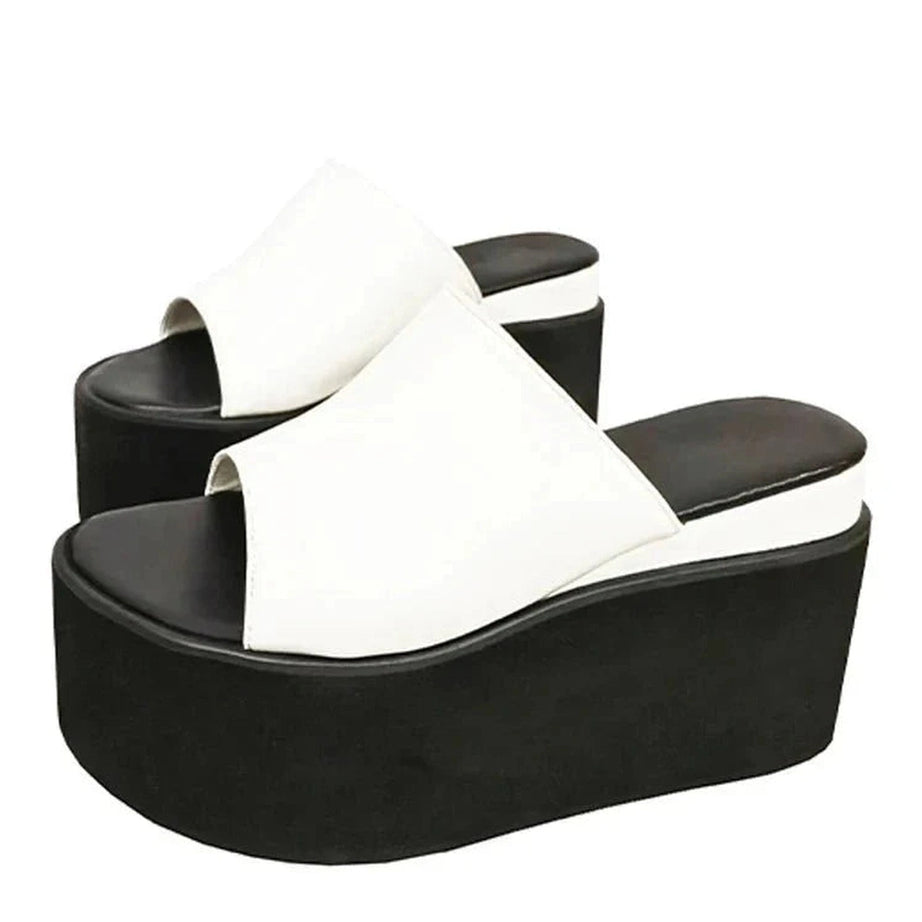 Y2k Comfy Wedge Open Slippers