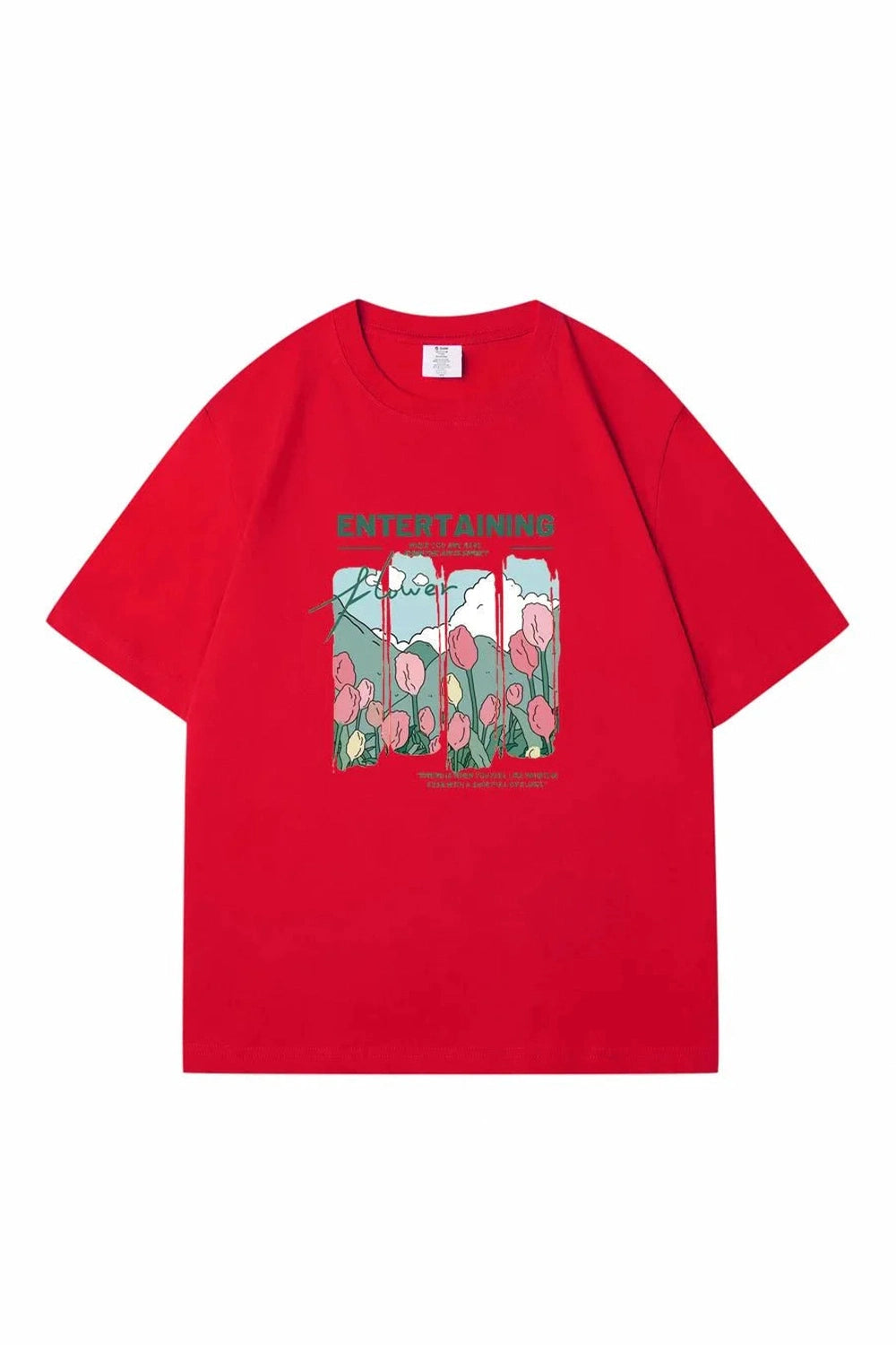 Y2k Comics Flowers T-shirt
