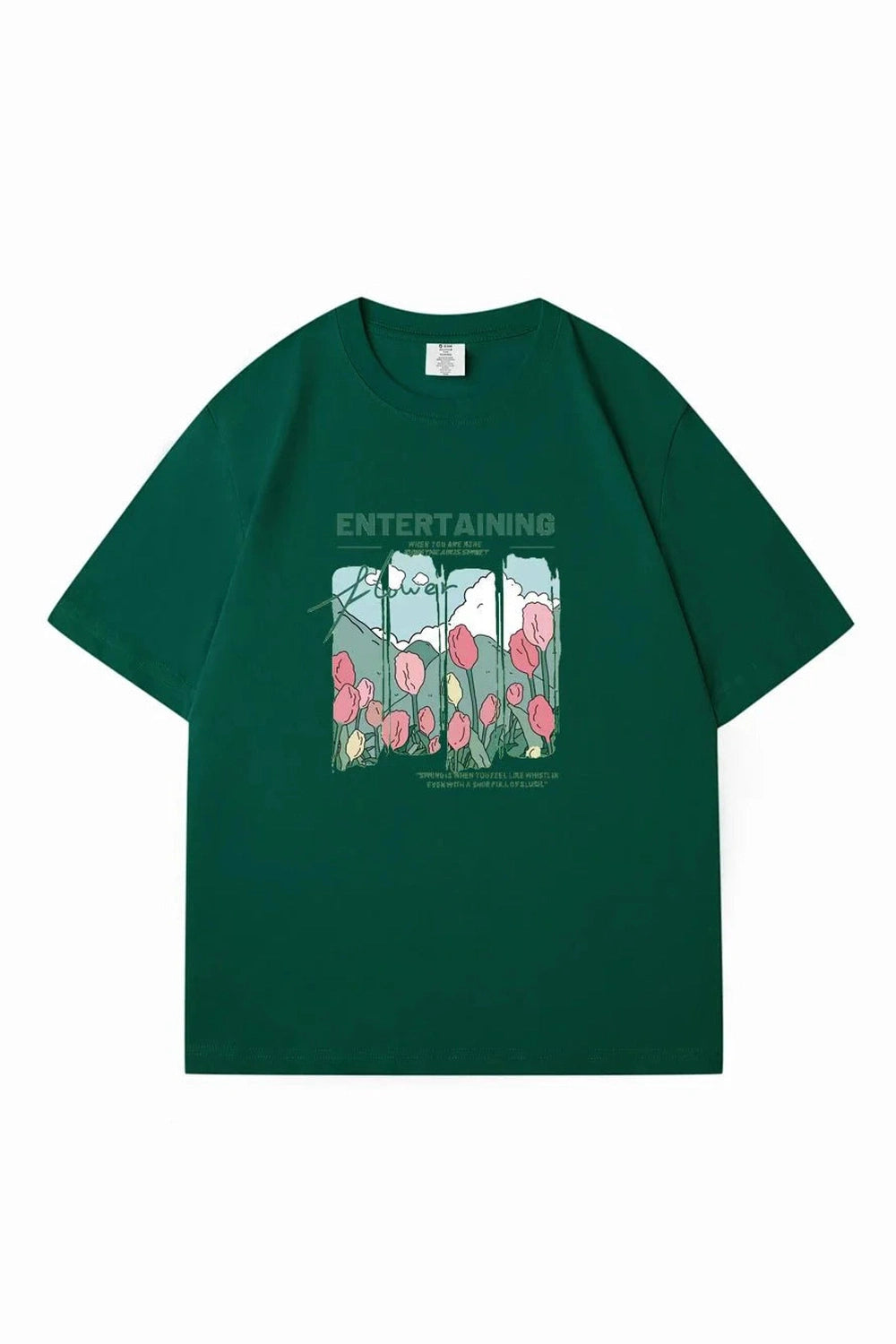 Y2k Comics Flowers T-shirt