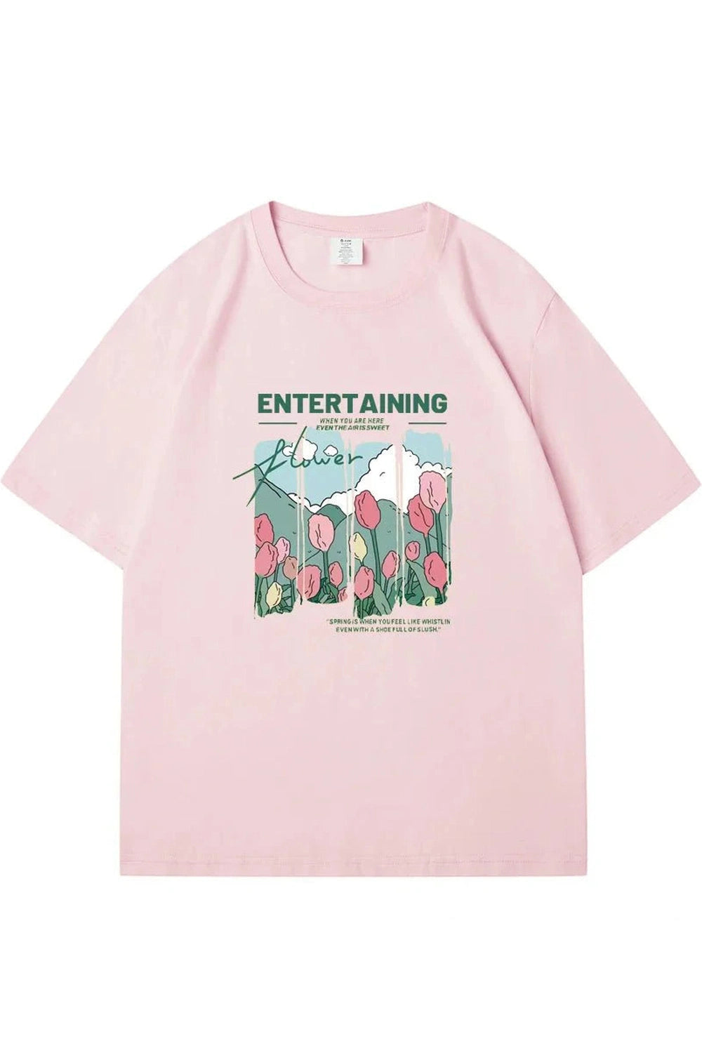 Y2k Comics Flowers T-shirt