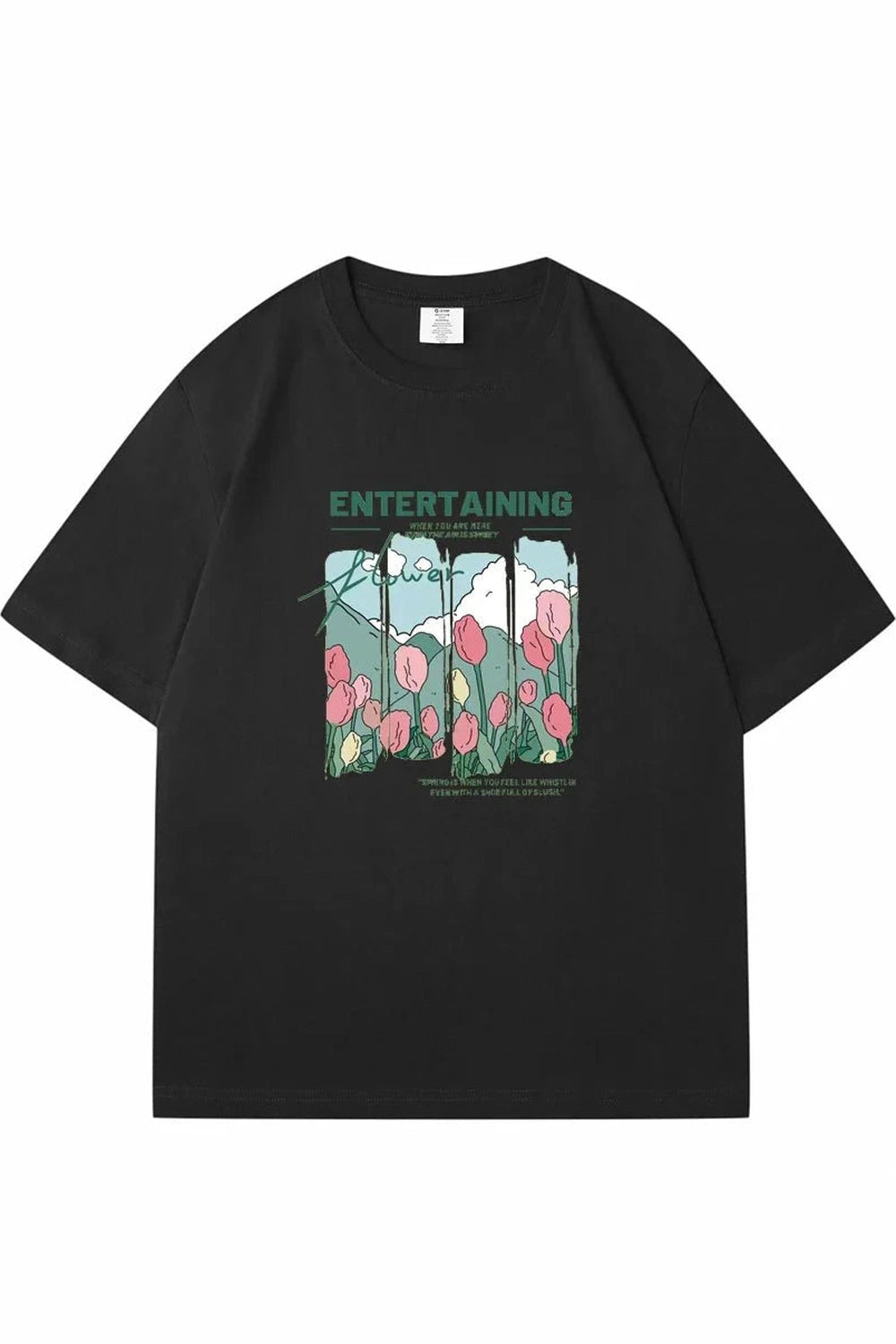 Y2k Comics Flowers T-shirt