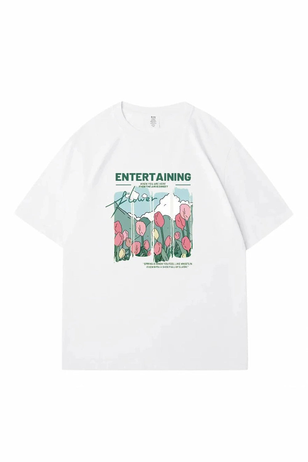 Y2k Comics Flowers T-shirt