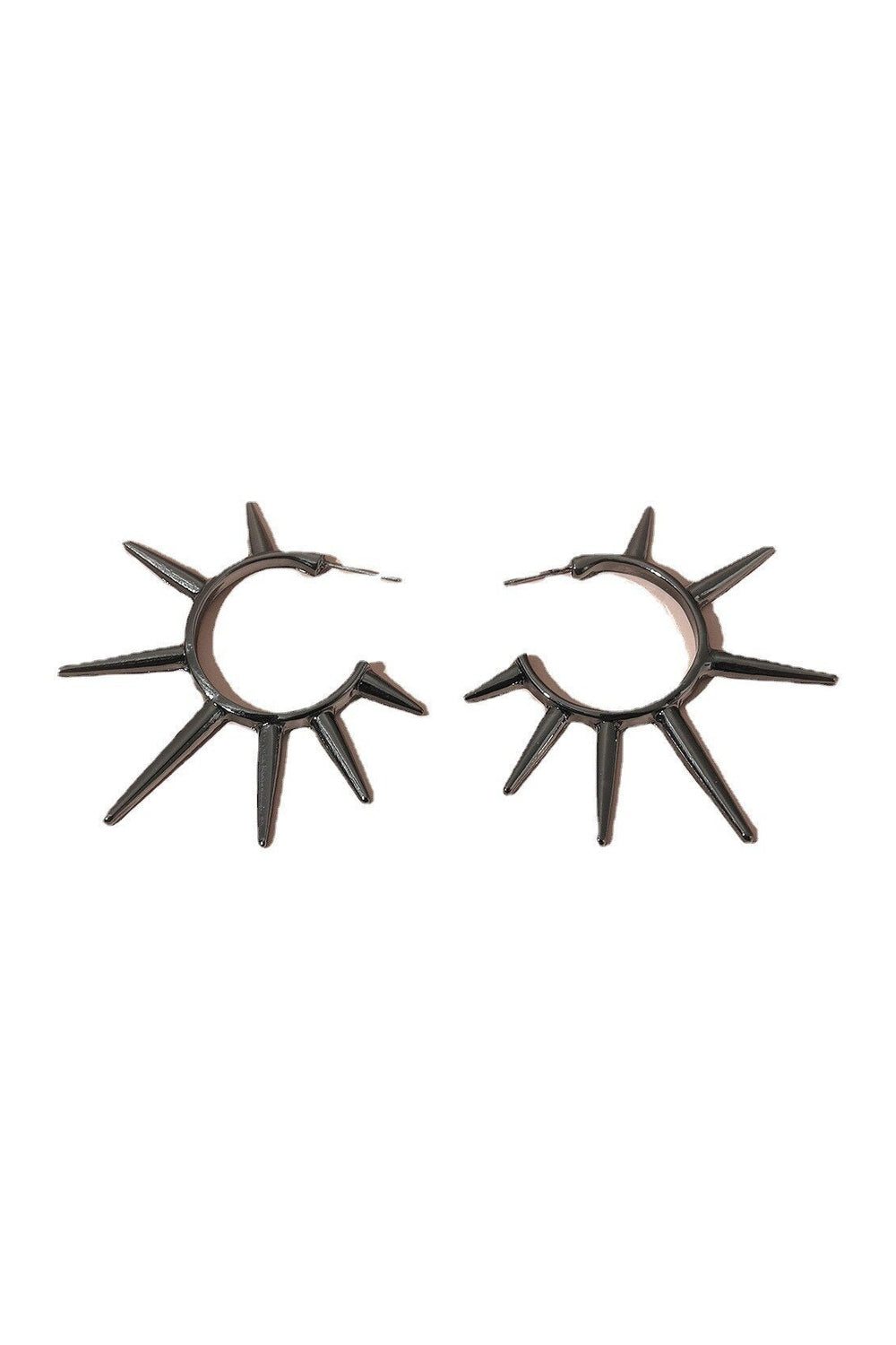 Y2k Cone Rivet Metal Hoop Earrings