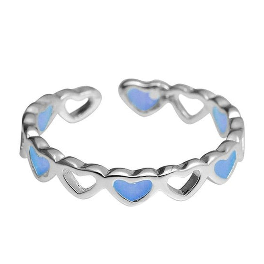 Y2k Coquette Aesthetic Heart Star Ring