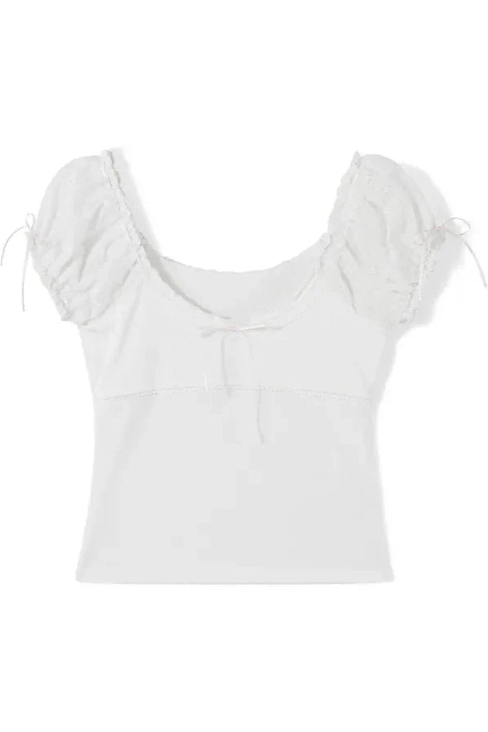 Y2k Coquette Cap Sleeve Lace Trim Top