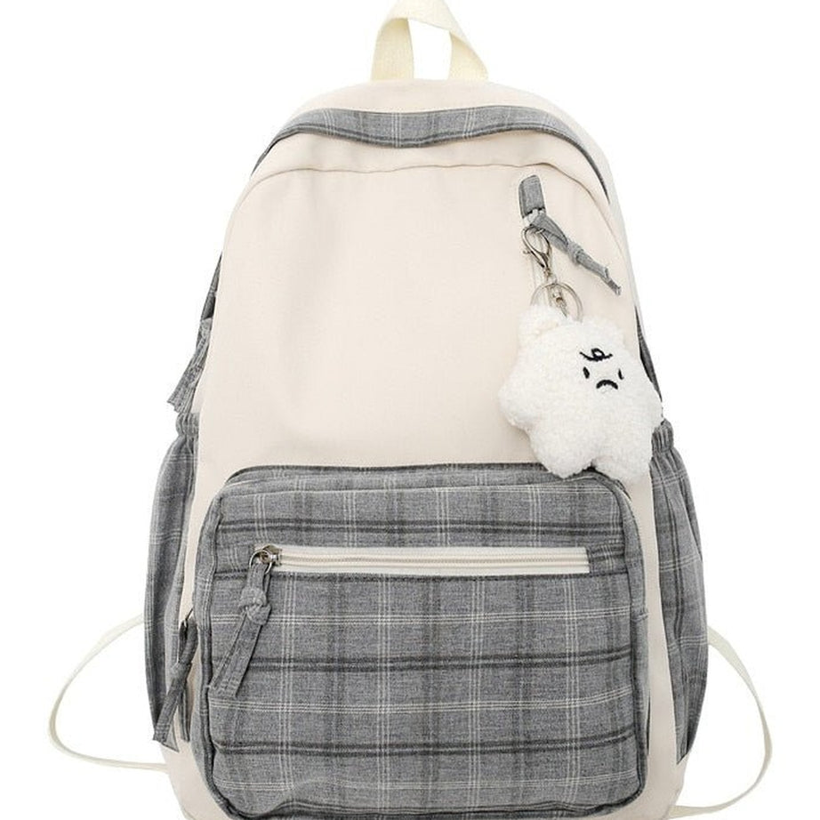 Y2k Coquette Girl Lattice Travel Backpack