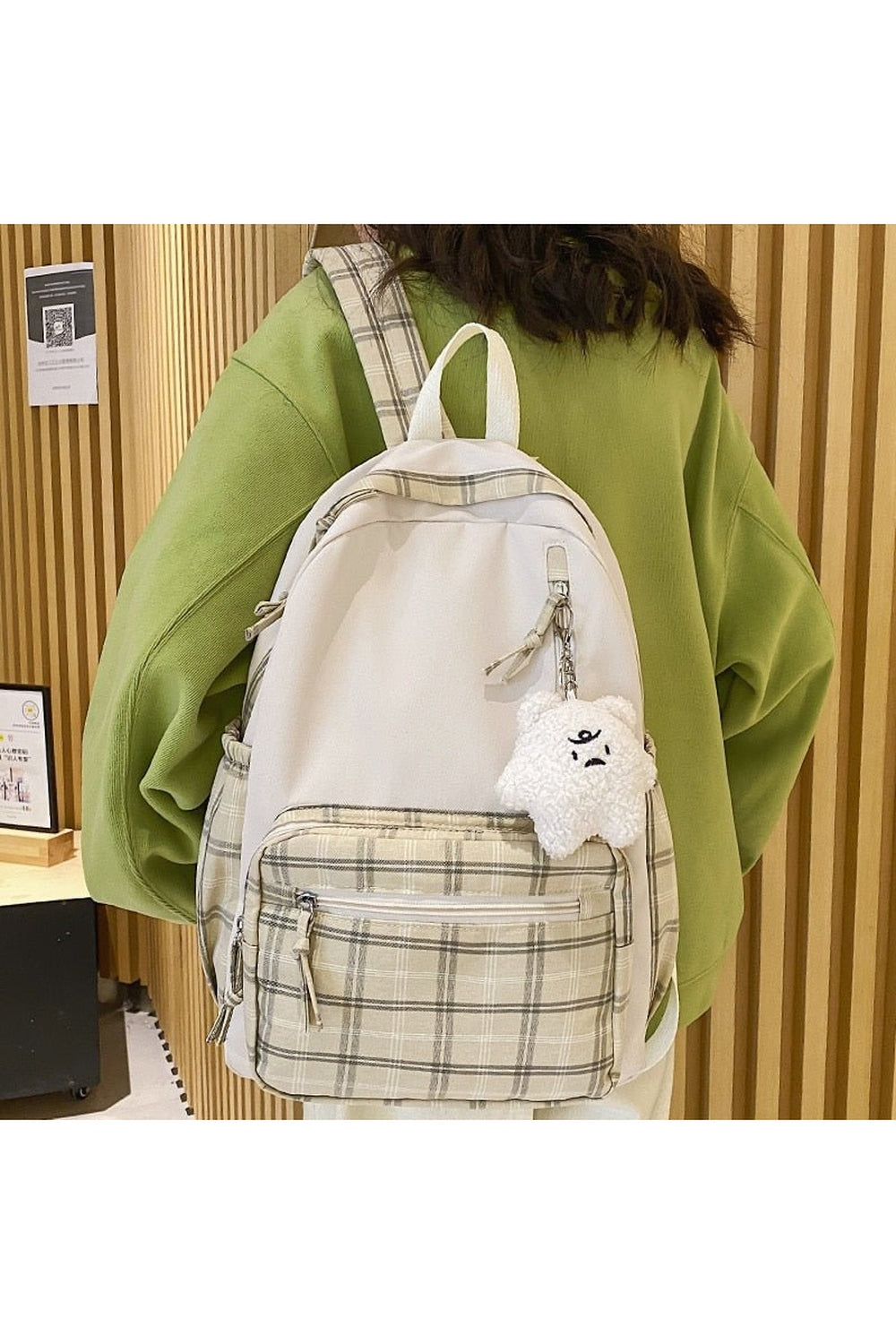 Y2k Coquette Girl Lattice Travel Backpack