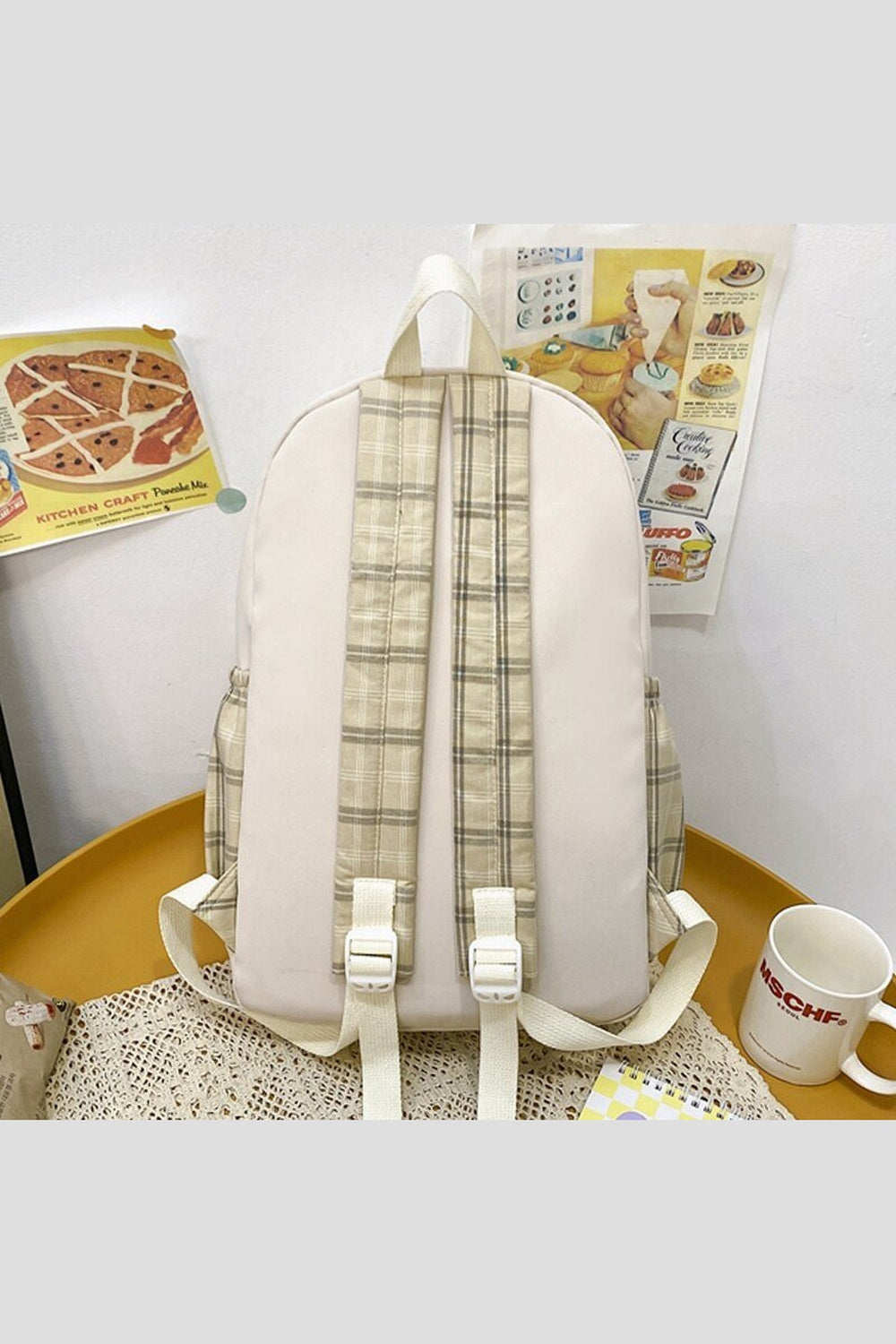 Y2k Coquette Girl Lattice Travel Backpack