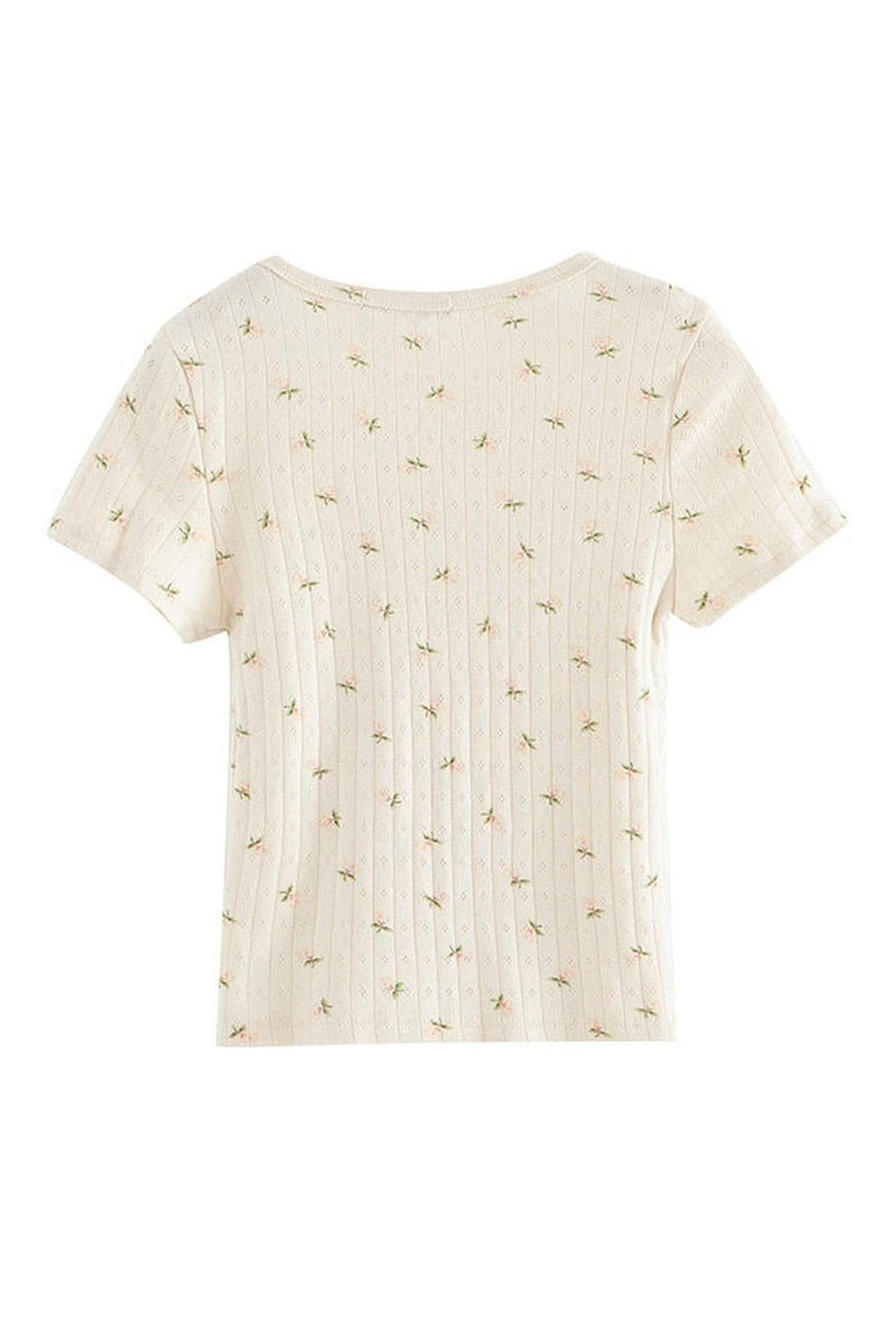 Y2k Coquette O-neck Crop T-shirt