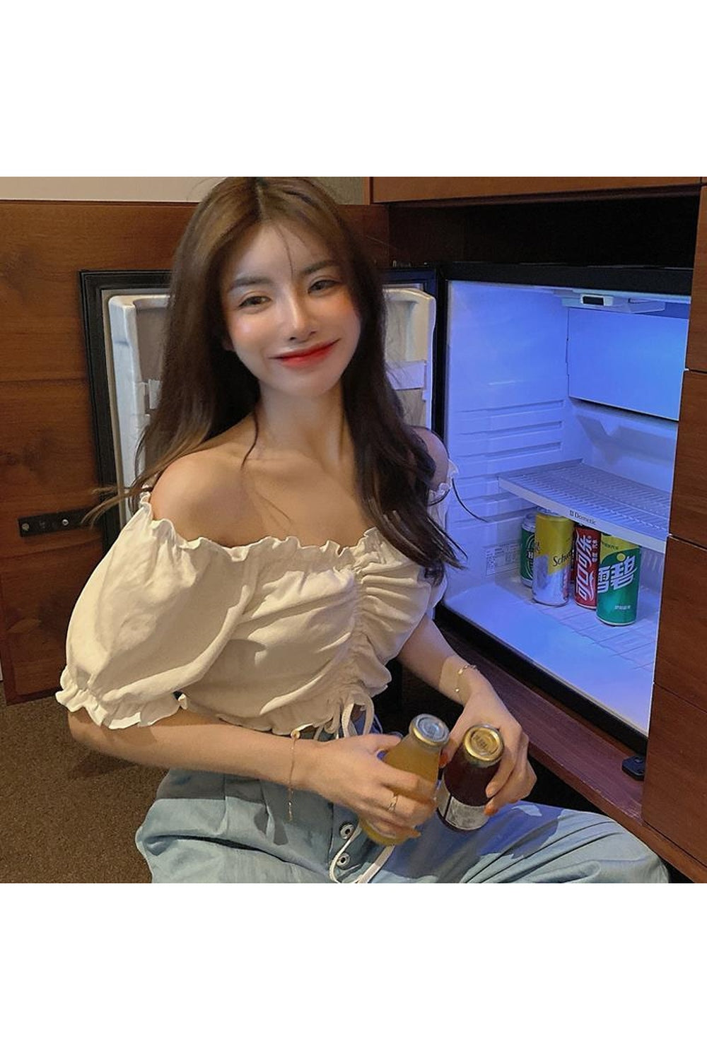 Y2k Coquette Ruffle Crop Top