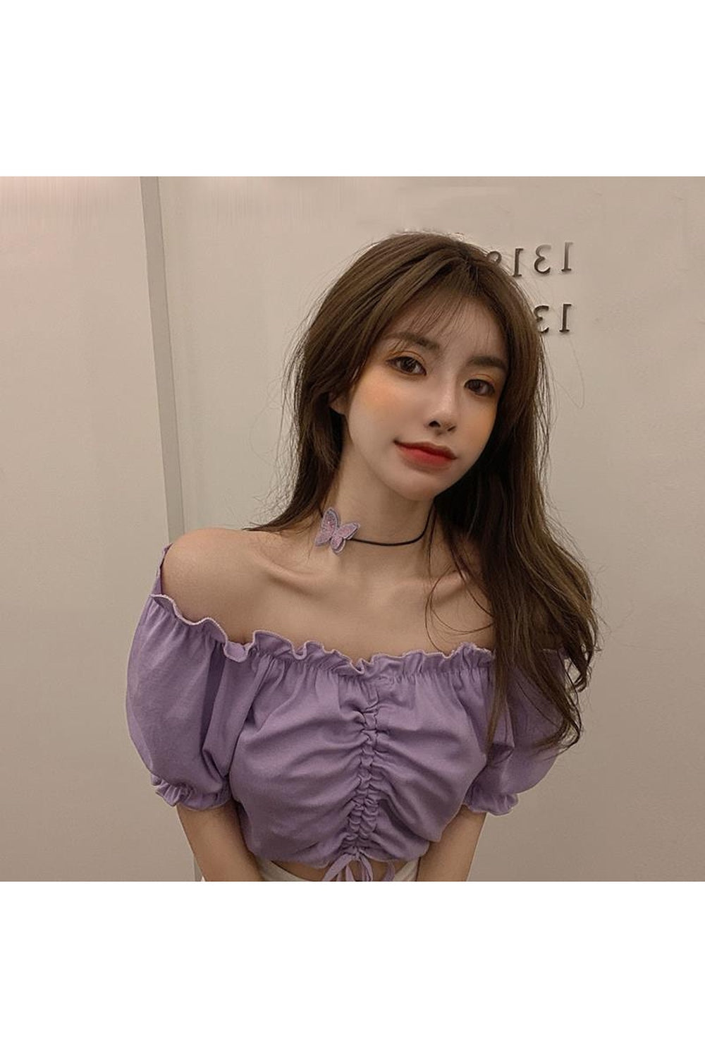 Y2k Coquette Ruffle Crop Top