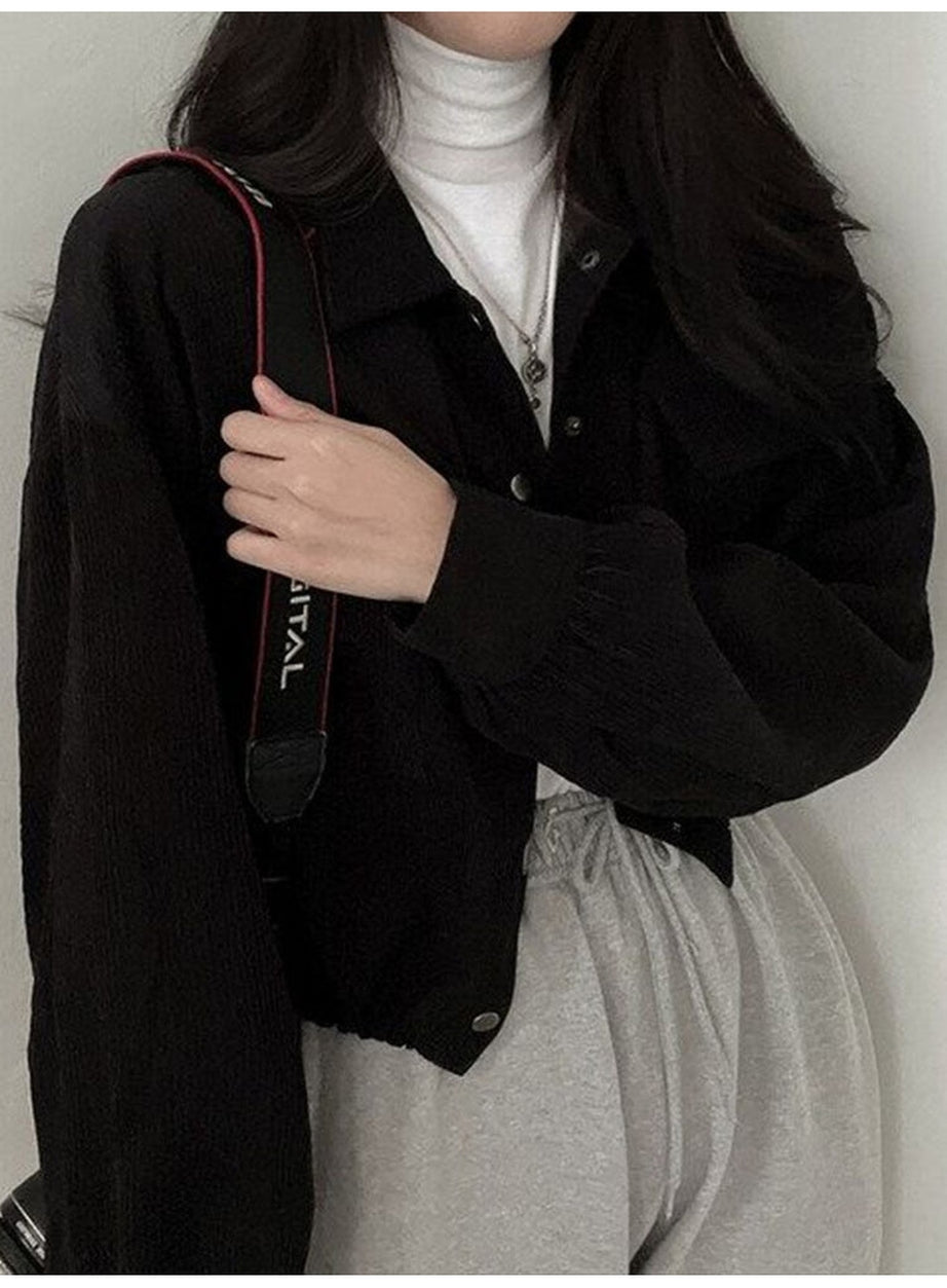 Y2k Acubi Cropped Jacket