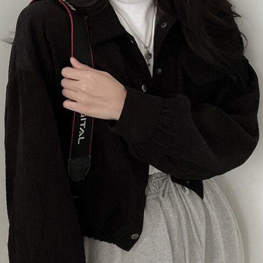 Y2k Acubi Cropped Jacket