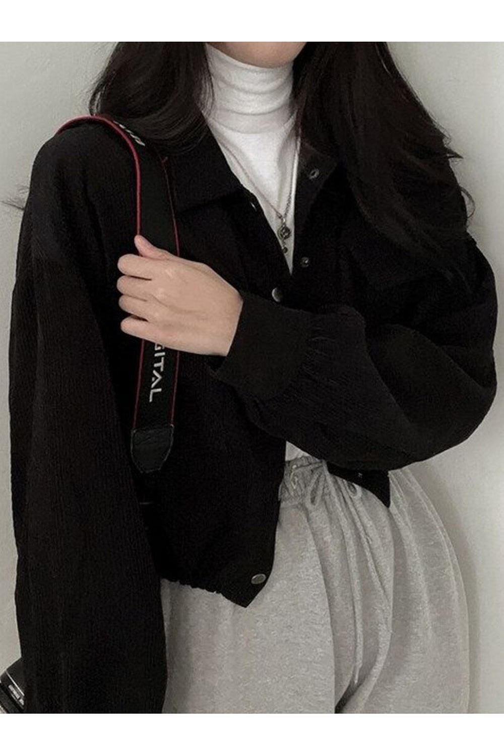 Y2k Acubi Cropped Jacket