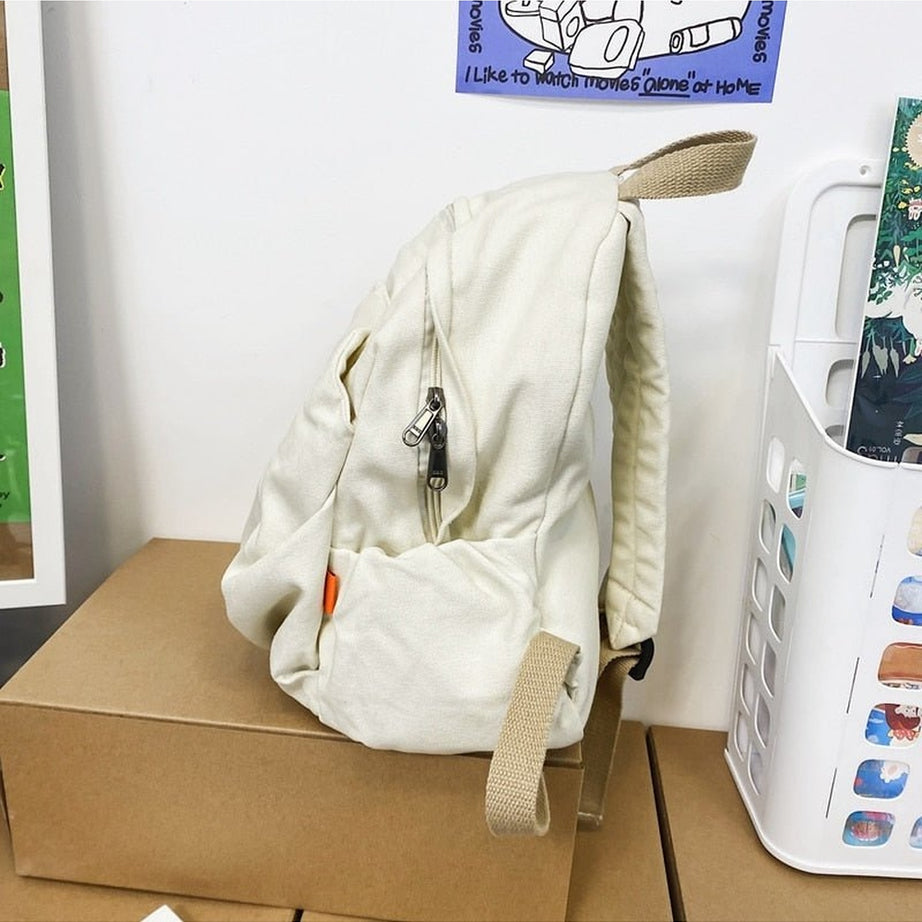 Y2k Cotton Black Travel Backpack