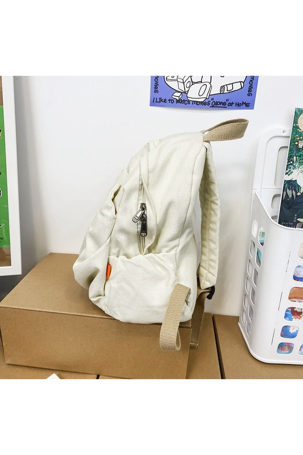 Y2k Cotton Black Travel Backpack