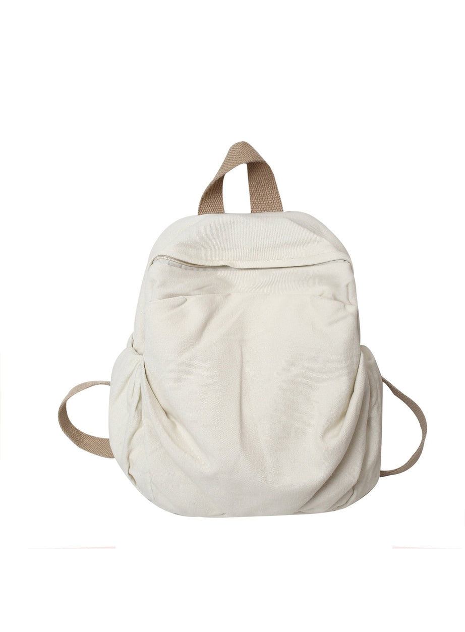 Y2k Cotton Black Travel Backpack