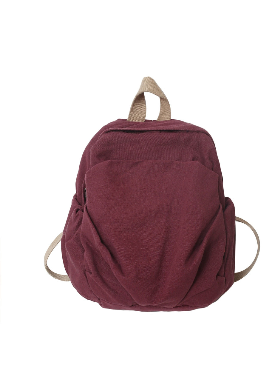 Y2k Cotton Black Travel Backpack