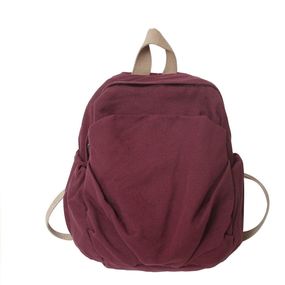 Y2k Cotton Black Travel Backpack