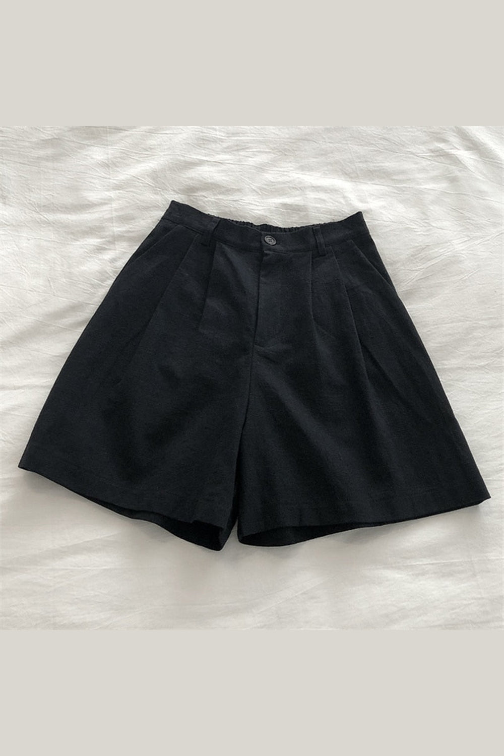 Y2k Cotton Linen Retro Shorts