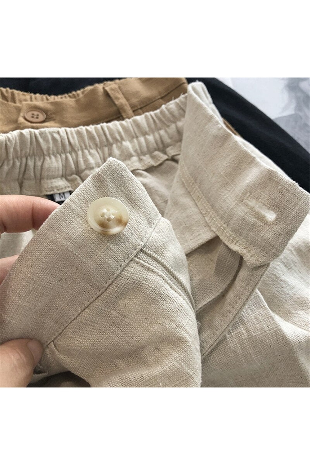 Y2k Cotton Linen Retro Shorts