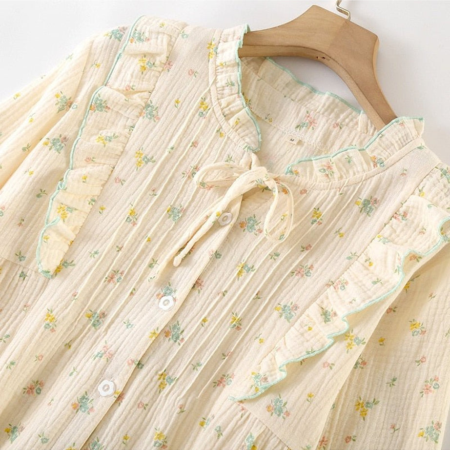 Y2k Cotton Spring Pajama Set
