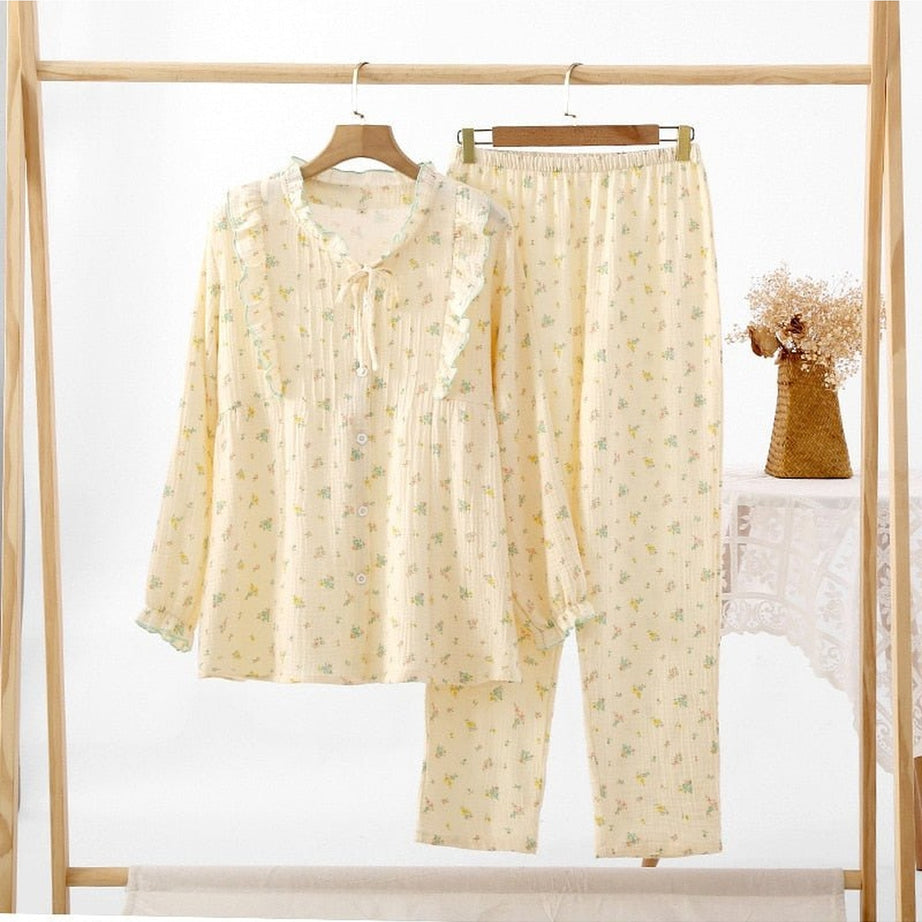 Y2k Cotton Spring Pajama Set