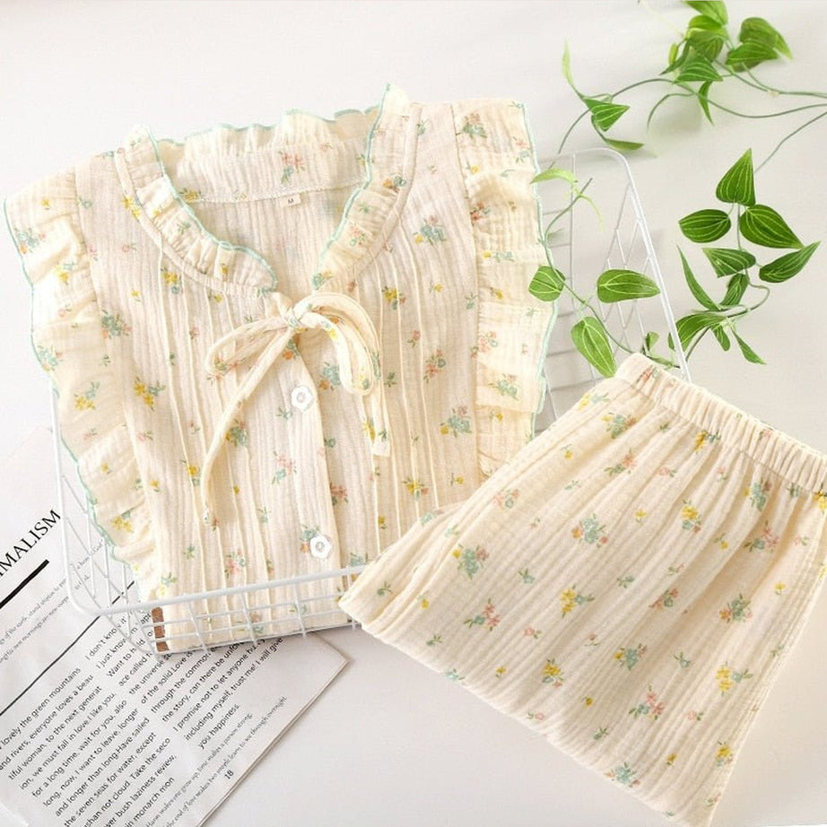 Y2k Cotton Spring Pajama Set