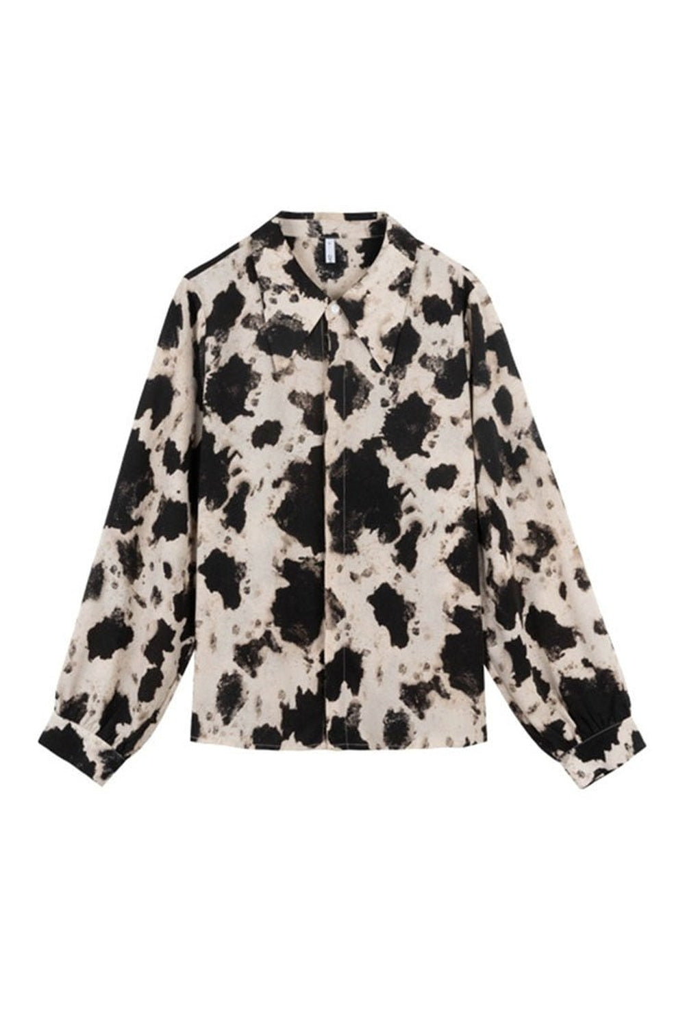 Y2k Cow Print Button Up Shirt