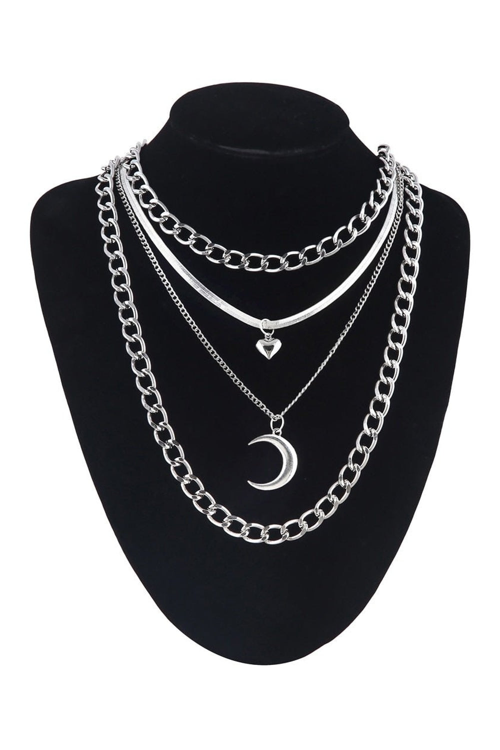 Y2k Crescent Gothic Necklace