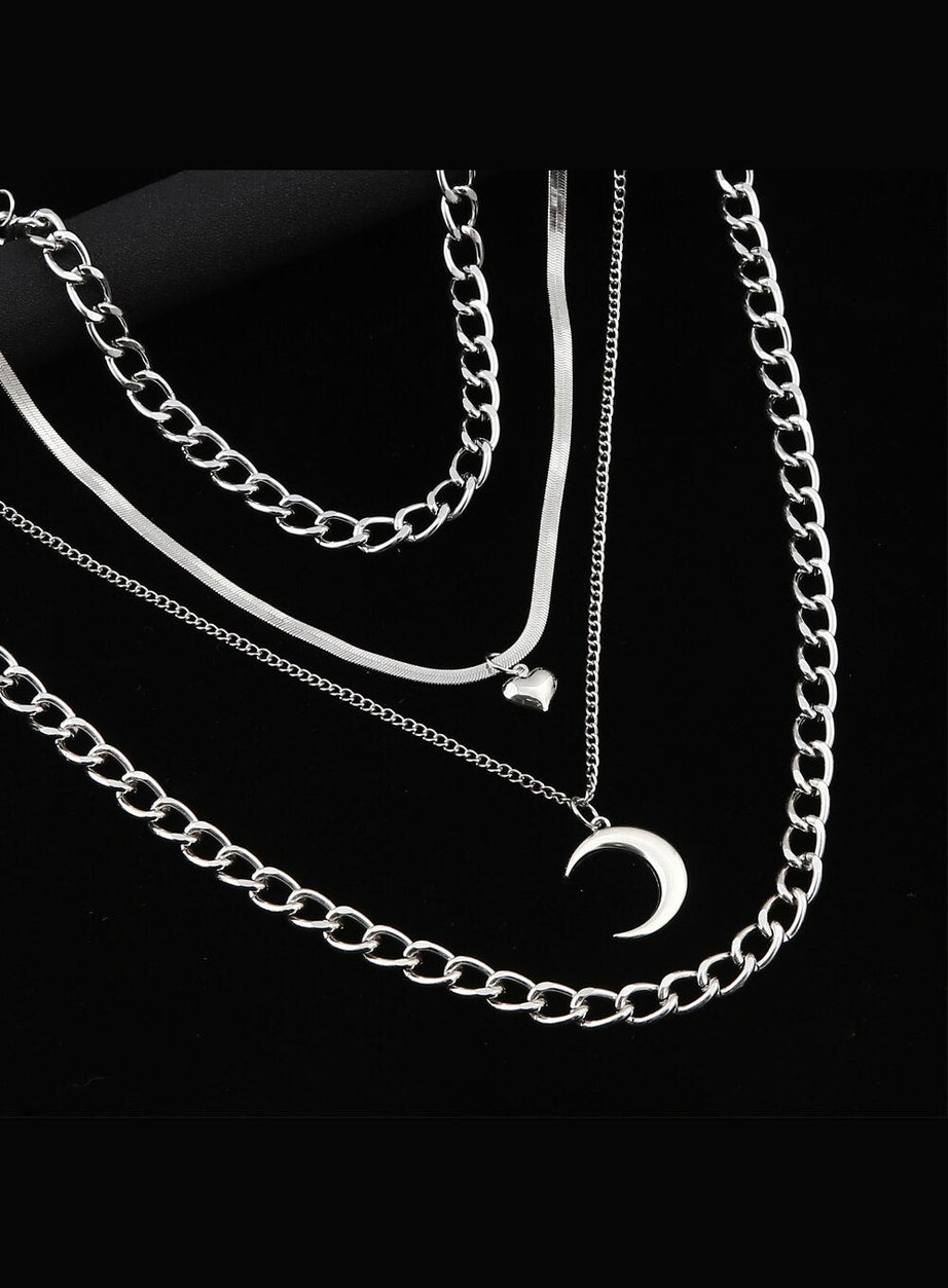 Y2k Crescent Gothic Necklace
