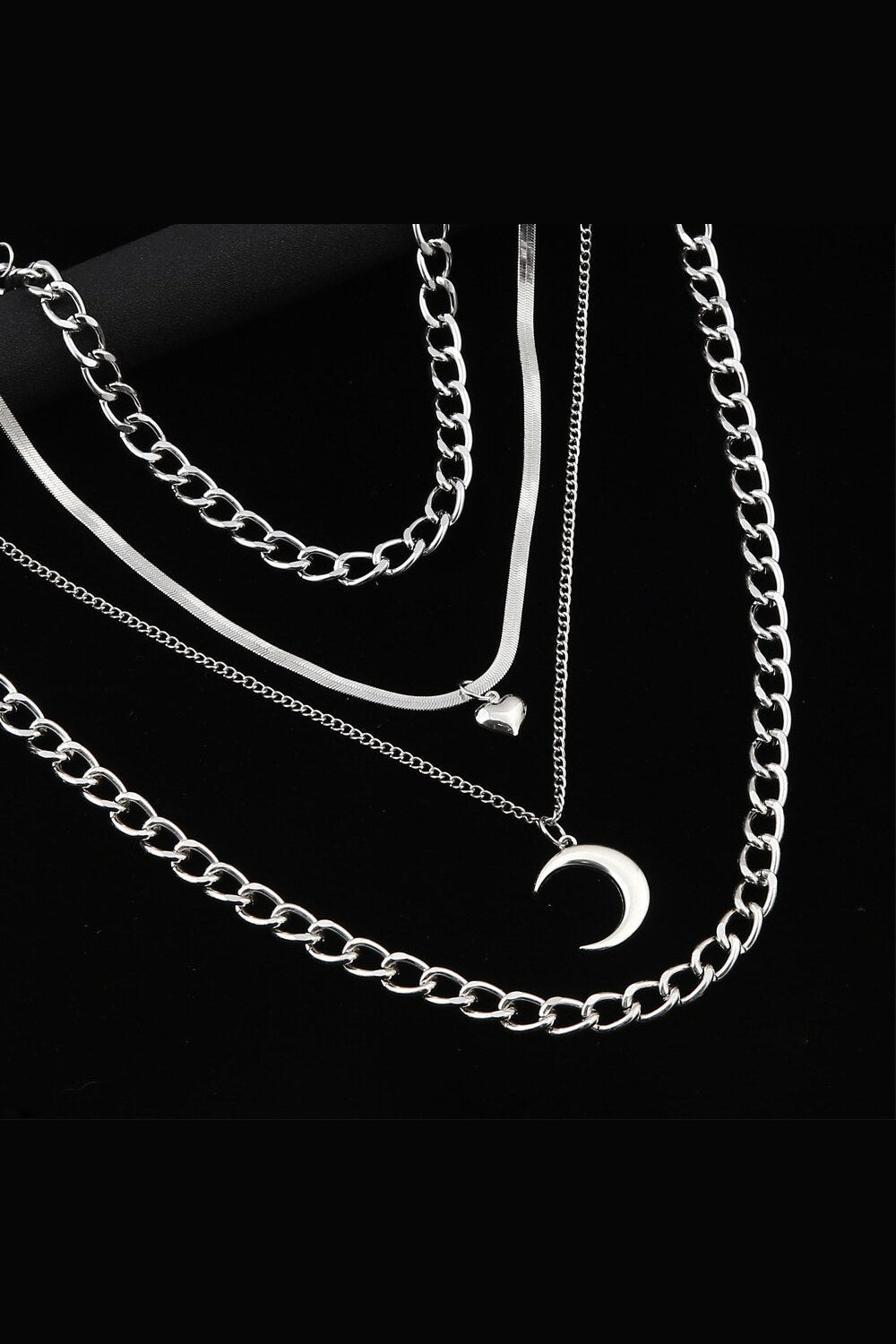 Y2k Crescent Gothic Necklace
