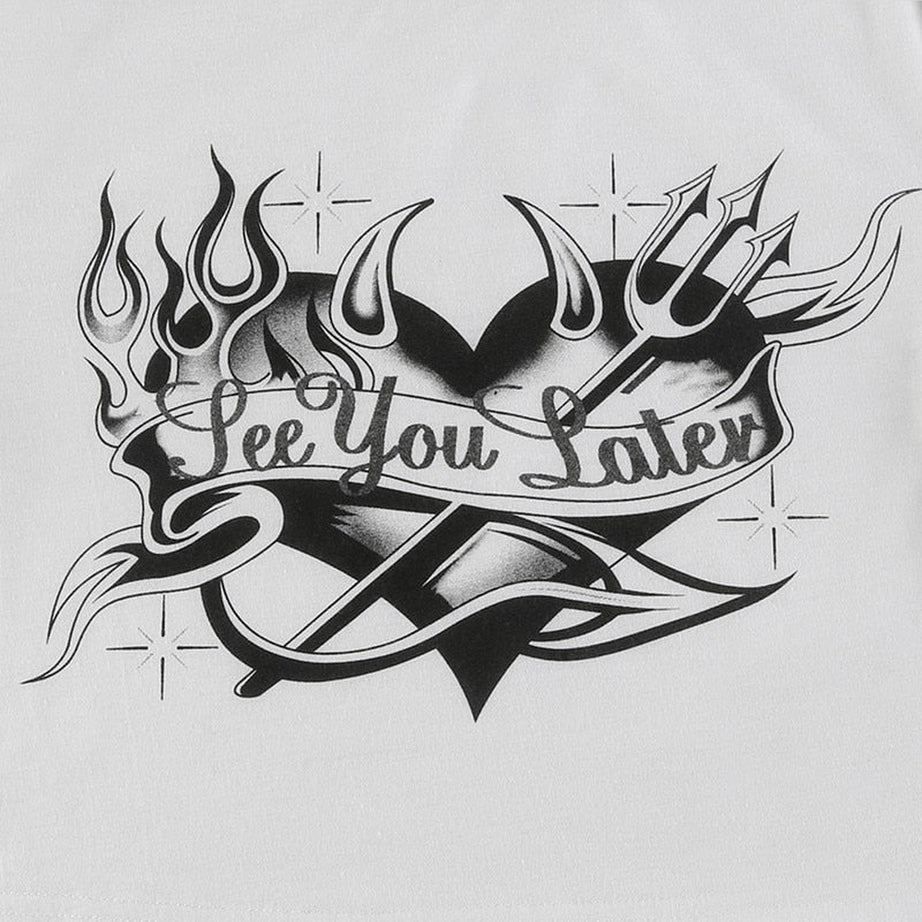 Y2k Crop Top "SEE YOU LATER"