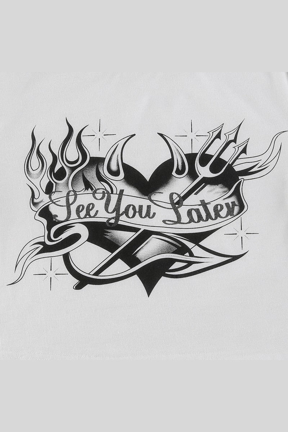 Y2k Crop Top "SEE YOU LATER"