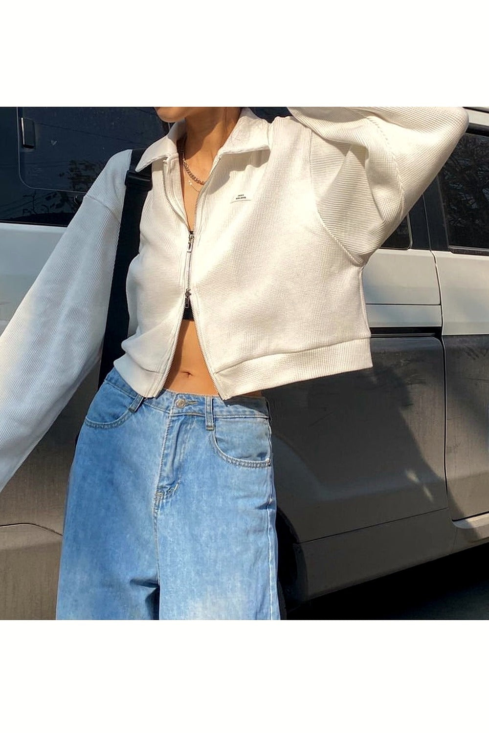 FeMereina Women Zip Up Hoodie Y2k Aesthetic Sweatshirts Top 90s Long Sleeve Vintage Butterfly Printed Top Streetwear Black Heart 2 - View #8