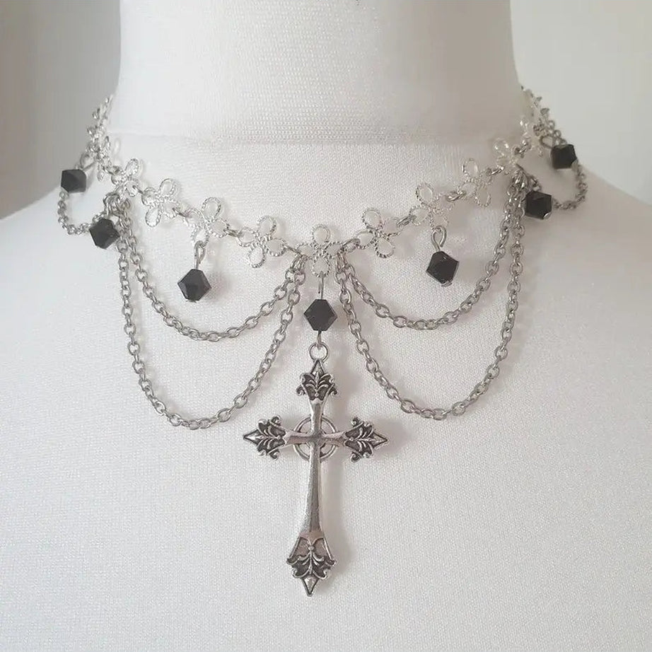 Y2k Cross Princess Gothic Rosary