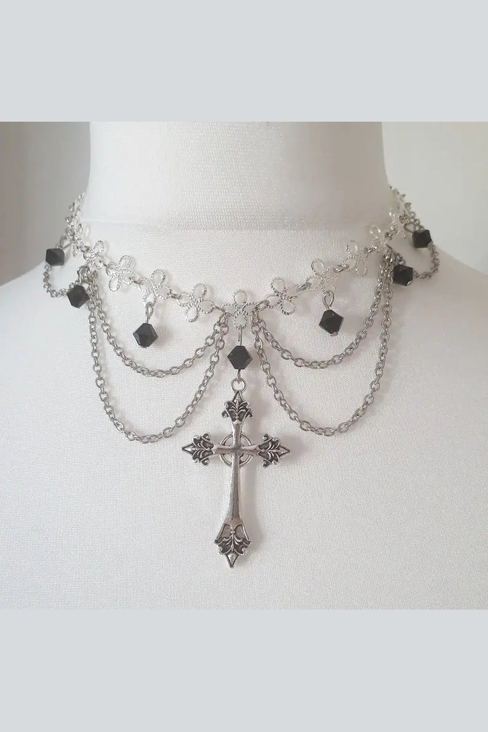 Y2k Cross Princess Gothic Rosary