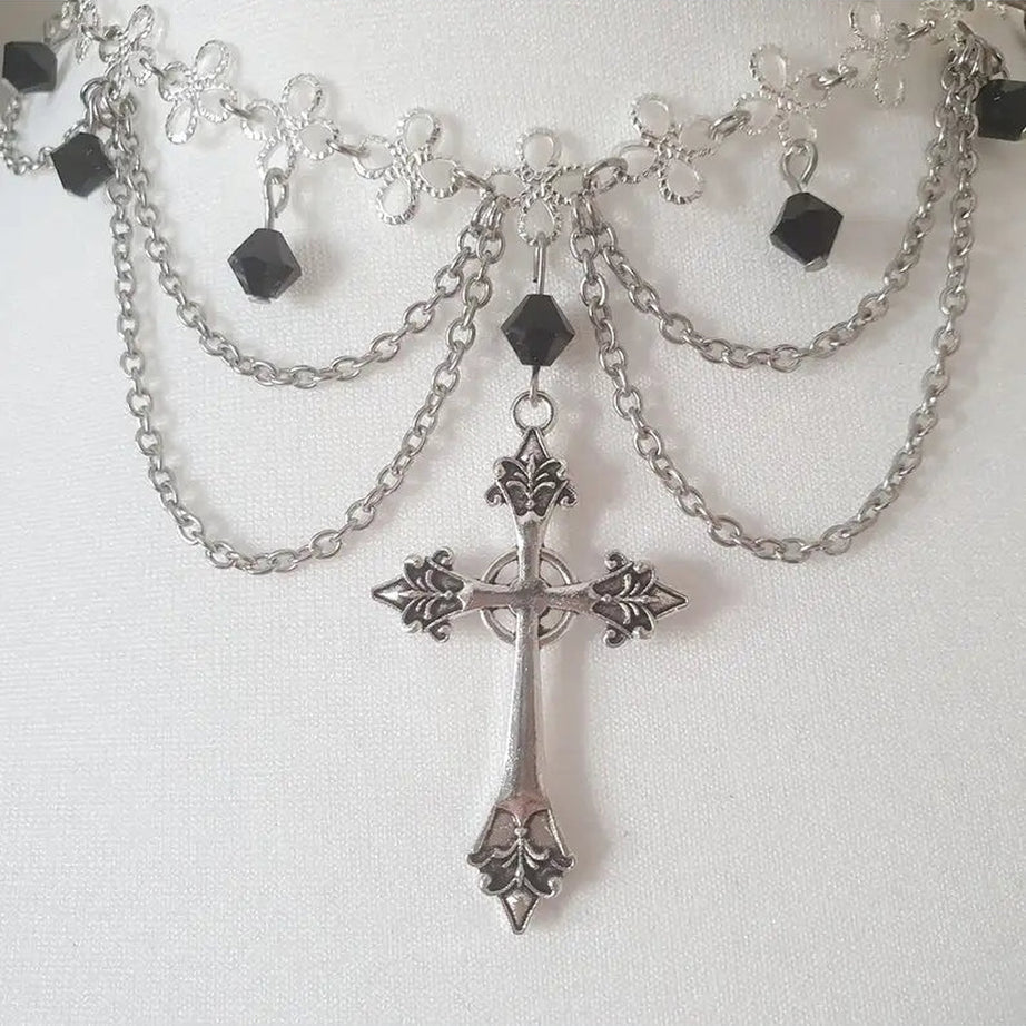 Y2k Cross Princess Gothic Rosary