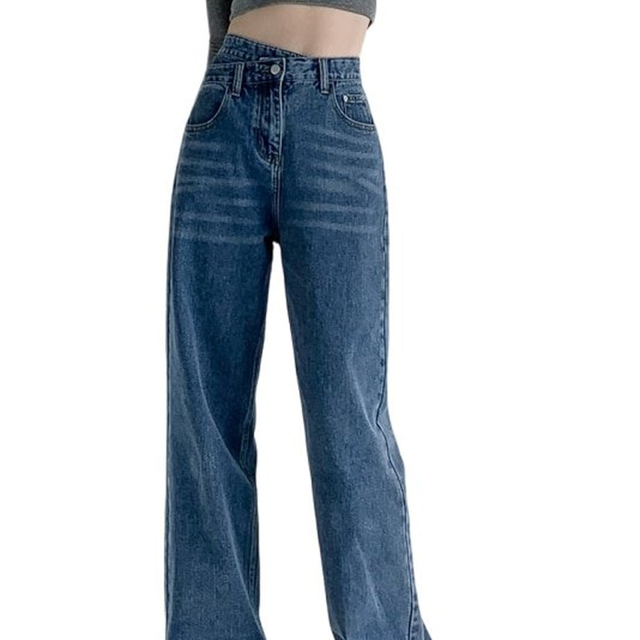 Y2k Cross Waist Baggy Jeans