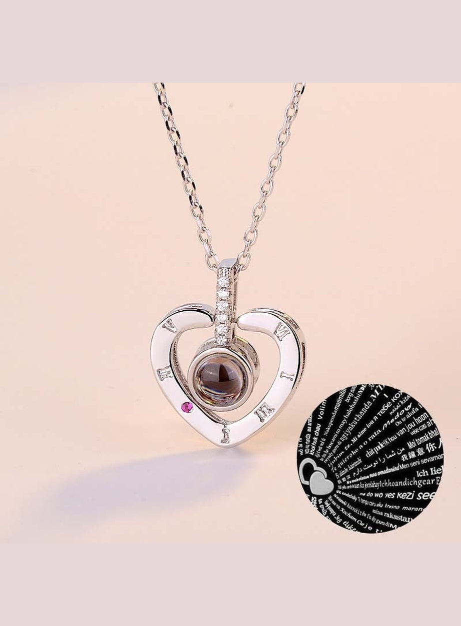 Y2k Crystal Heart Goth Alt Necklace