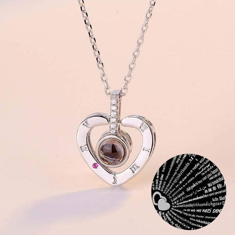 Y2k Crystal Heart Goth Alt Necklace