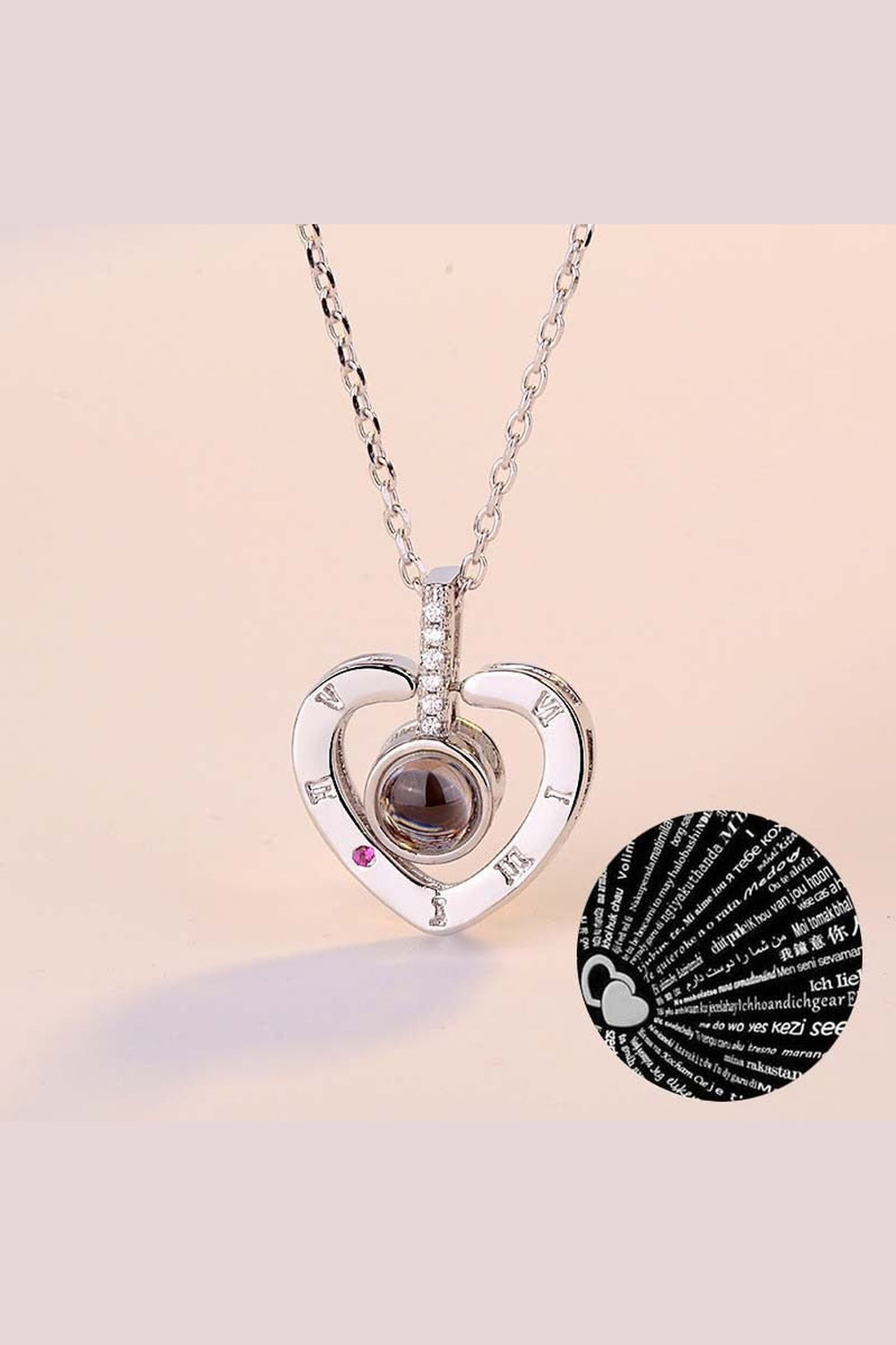 Y2k Crystal Heart Goth Alt Necklace