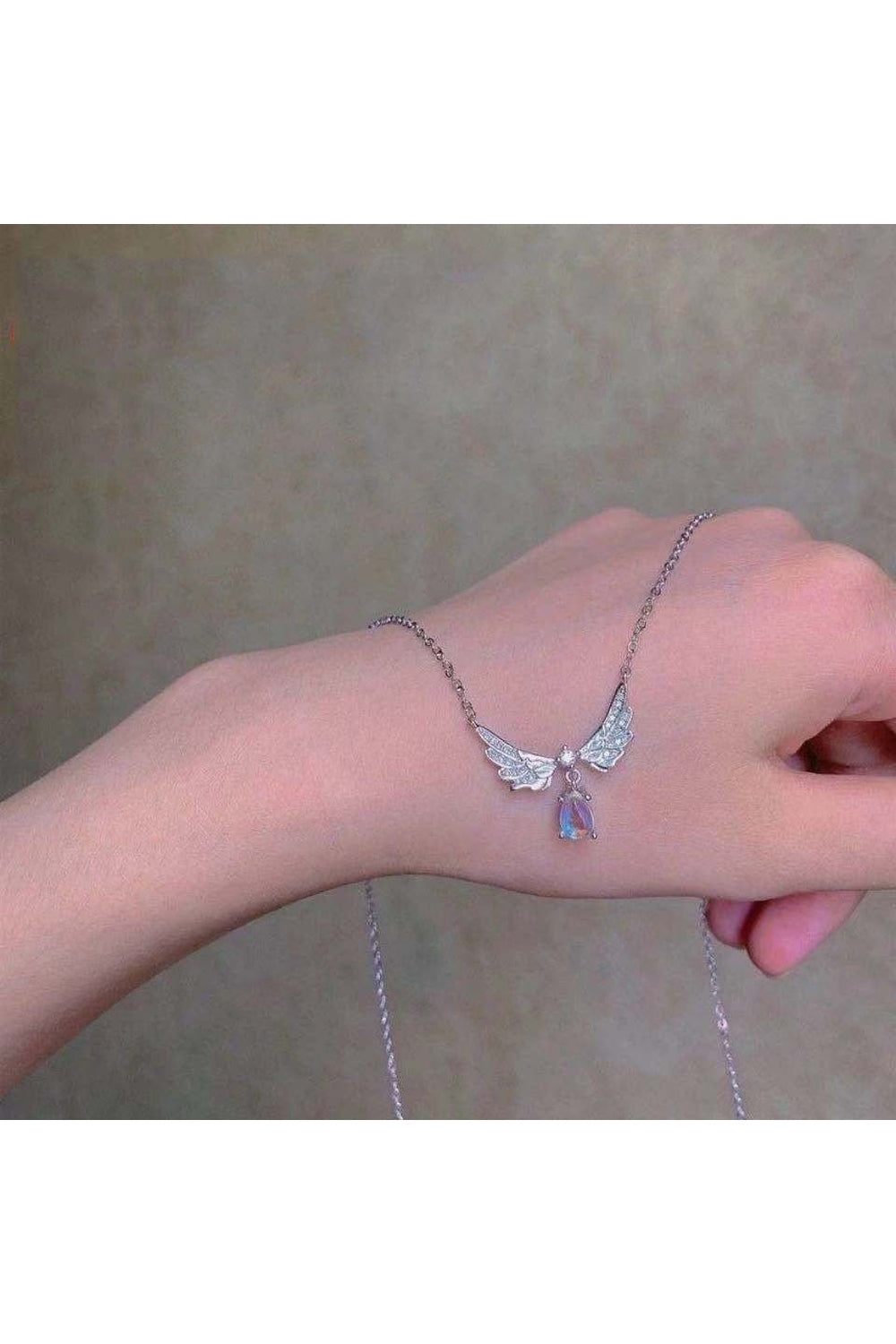 Y2k Crystal Heart Goth Alt Necklace