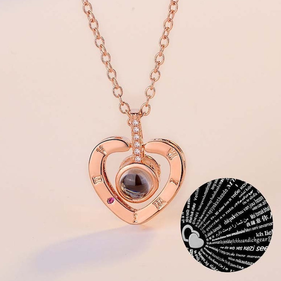 Y2k Crystal Heart Goth Alt Necklace