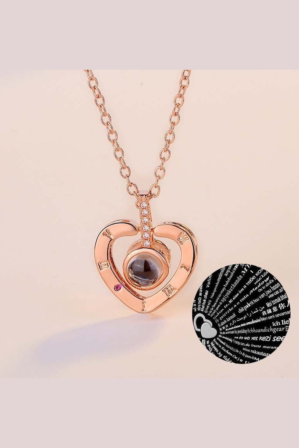 Y2k Crystal Heart Goth Alt Necklace