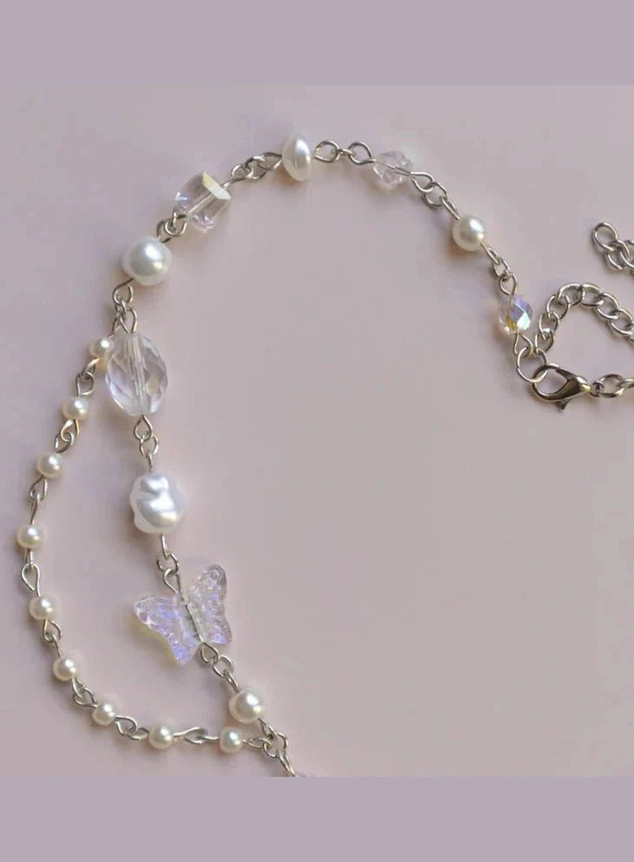 Y2k Crystal Phoenix Pendant Necklace