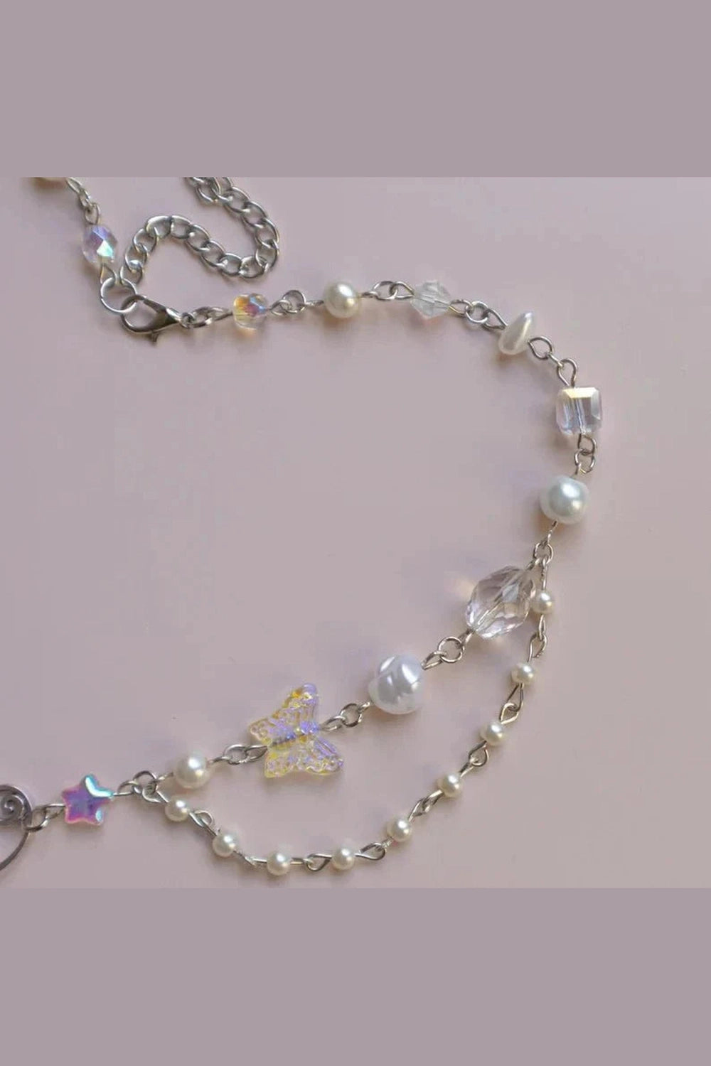 Y2k Crystal Phoenix Pendant Necklace