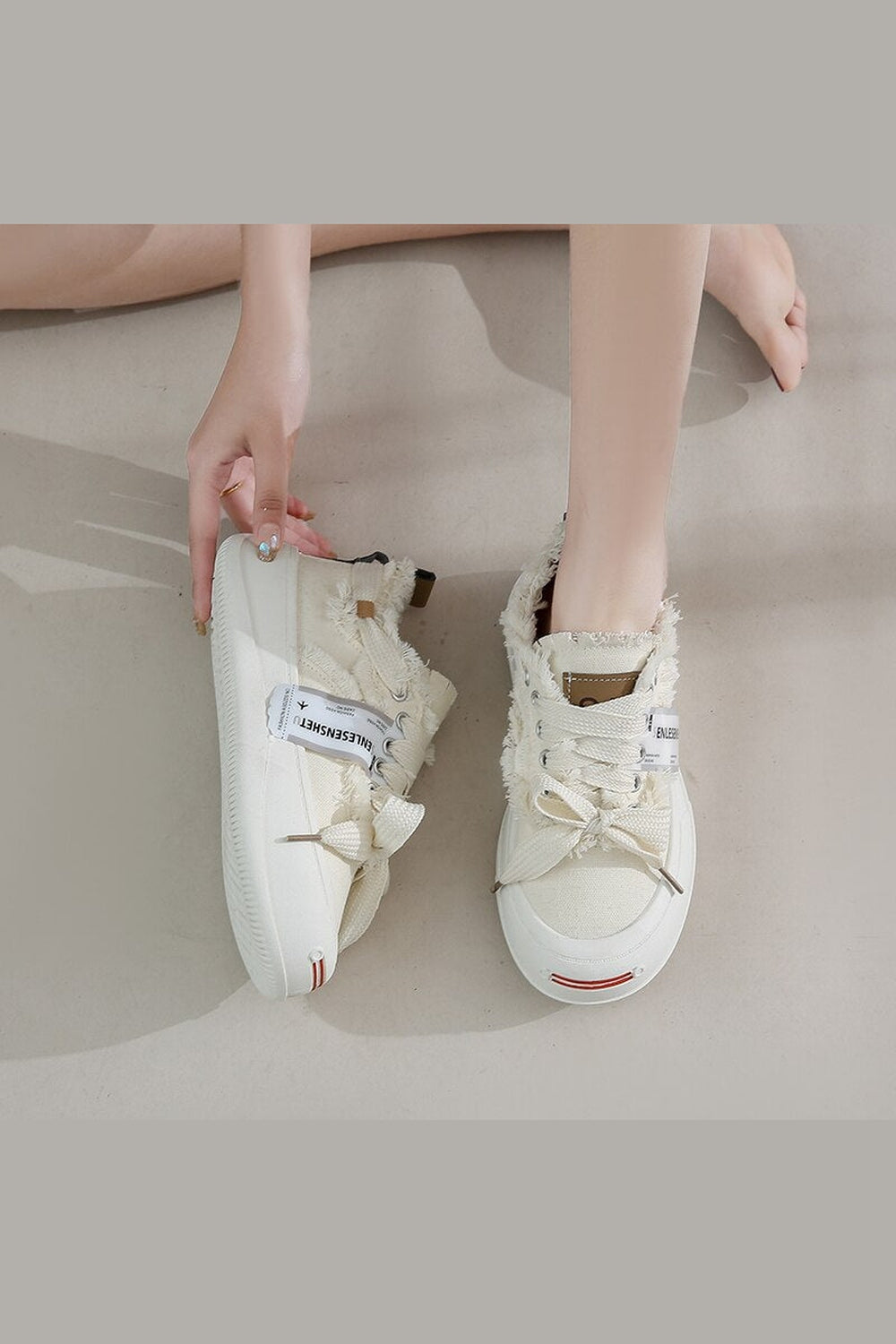 Y2k Cut Casual Canvas Shoes