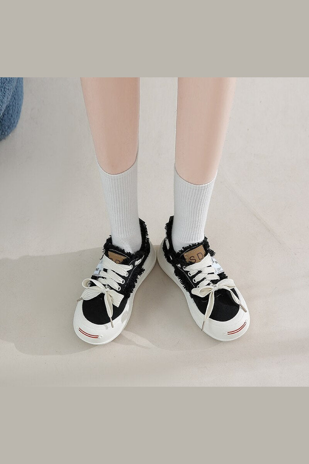 Y2k Cut Casual Canvas Shoes