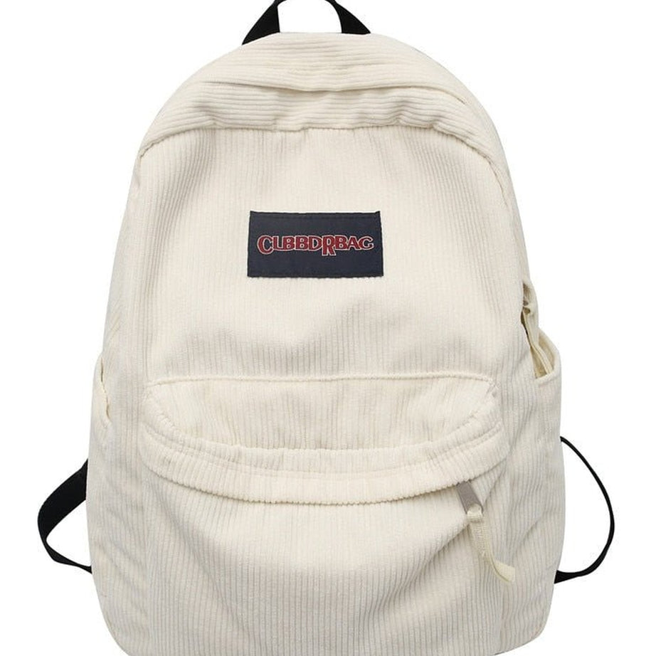 Y2k Cute Corduroy Preppy Backpack